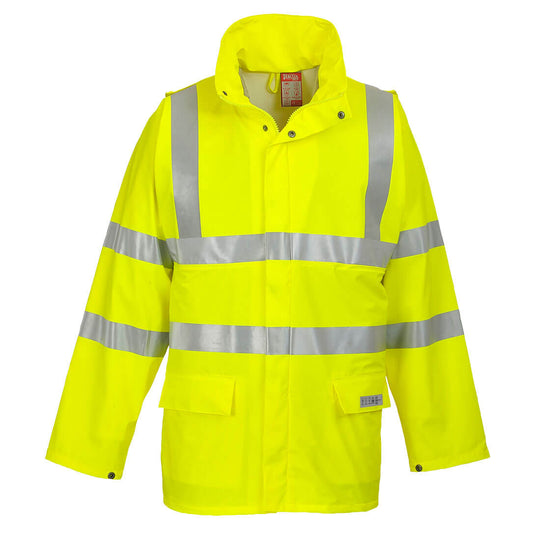 Portwest Sealtex Flame Hi-Vis FR Jacket - Yellow - FR41 Small / Yellow - Overlook Boots