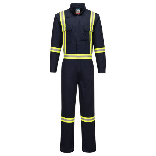 Portwest Bizflame 88/12 X Back 2” Iona Xtra FR Coverall - Navy Tall - FR511 36 / Blue / Navy - Overlook Boots