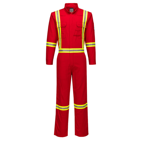 Portwest Bizflame 88/12 X Back 2” Iona Xtra FR Coverall - Red - FR511 38 / Red - Overlook Boots