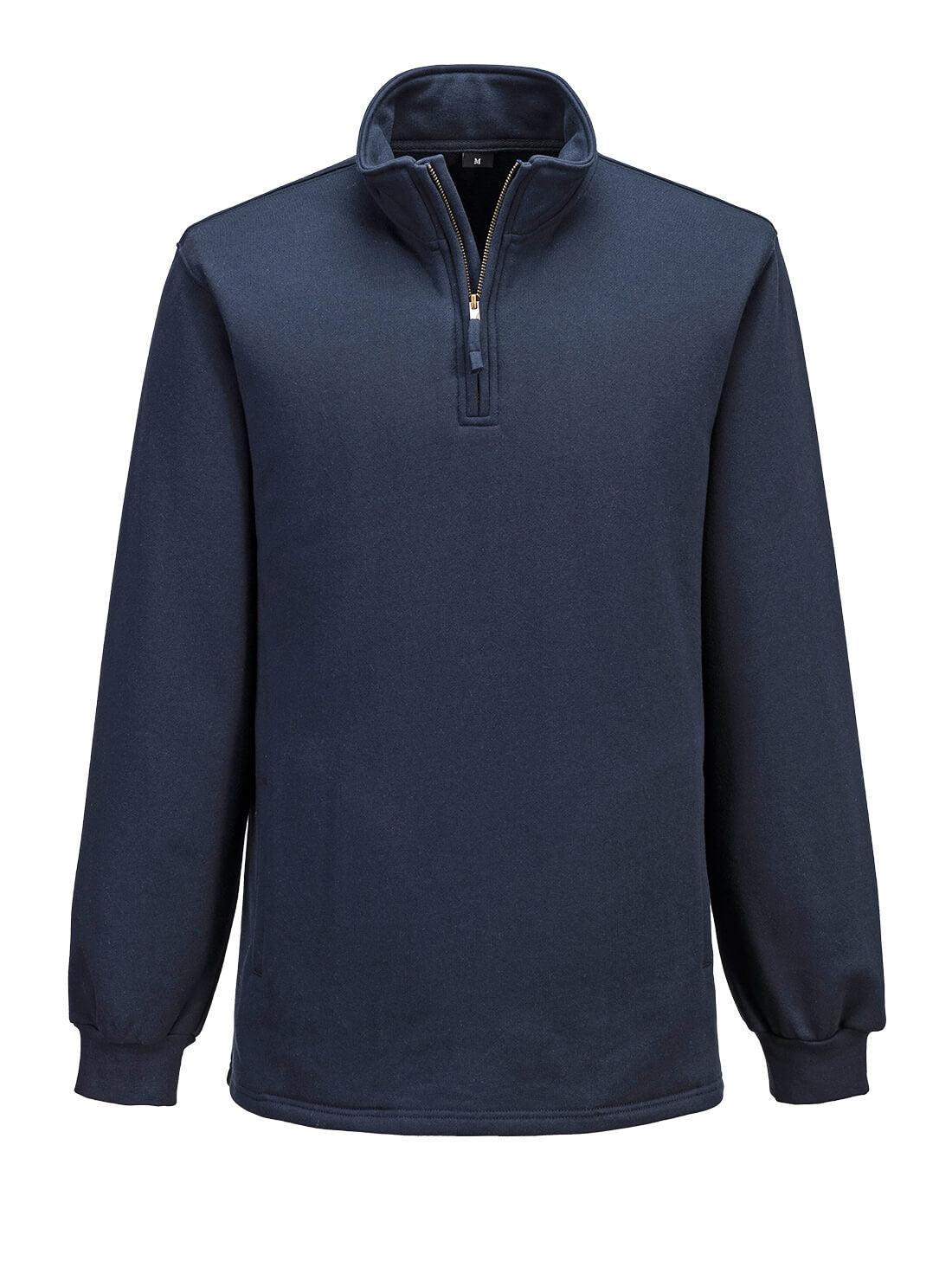 Portwest Bizflame Knit 1/4 Zipper FR Sweatshirt - Navy - FR726 Medium / Blue / Navy - Overlook Boots