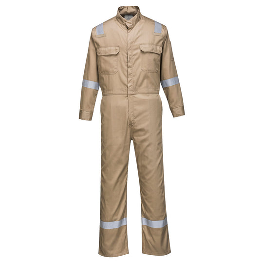 Portwest Bizflame 88/12 Iona FR Coverall - Khaki - FR94 Small / Brown - Overlook Boots