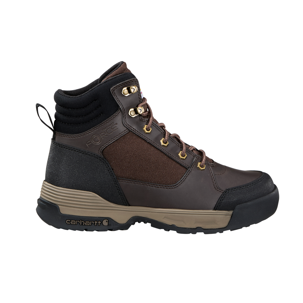 Carhartt Men's Force HD 6" Soft Toe Work Boot- Brown- FX6105-M - Overlook Boots