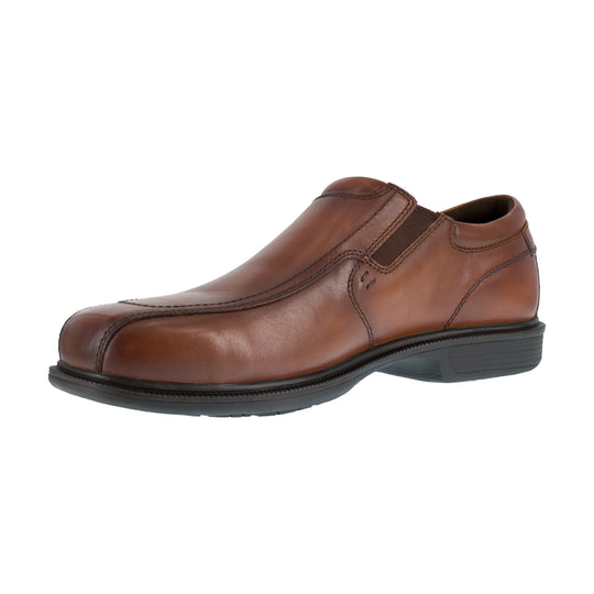 Florsheim Men's Coronis Steel Toe Slip On Oxford Work Shoe - Brown - FS2006 - Overlook Boots