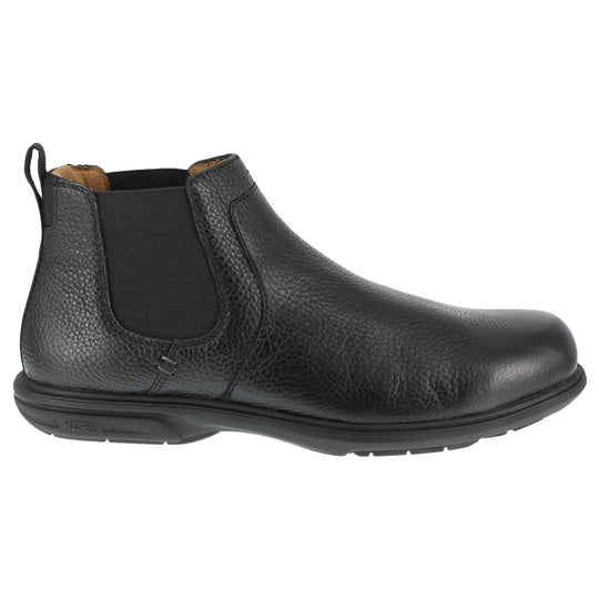 Florsheim Loedin Bota de Trabajo para Hombre, Punta de Acero, Dos Paneles Elásticos - Negro - FS2030 - Imagen 2