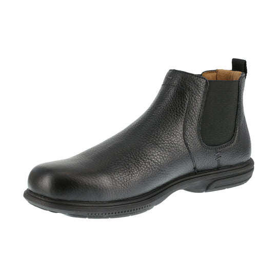 Florsheim Loedin Bota de Trabajo para Hombre, Punta de Acero, Dos Paneles Elásticos - Negro - FS2030 - Imagen 4