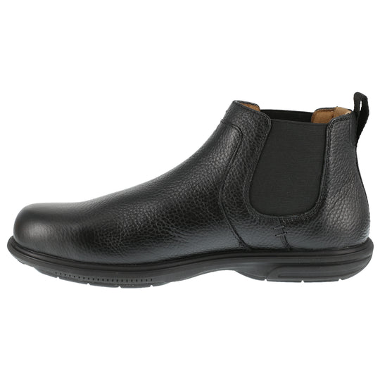 Florsheim Loedin Bota de Trabajo para Hombre, Punta de Acero, Dos Paneles Elásticos - Negro - FS2030 - Imagen 3