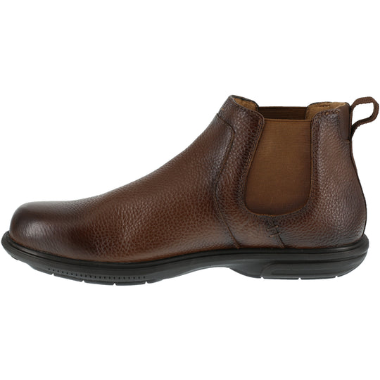 Florsheim Loedin Bota de Trabajo para Hombre, Punta de Acero, Dos Paneles Elásticos - Café - FS2031 - Imagen 3
