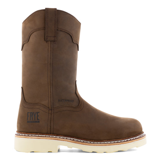 Frye Supply Men's Crafted Steel Toe Waterproof Wellington Work Boot - Brown - FR40303 - Overlook Boots
