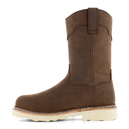Frye Supply Men's Crafted Steel Toe Waterproof Wellington Work Boot - Brown - FR40303 - Overlook Boots