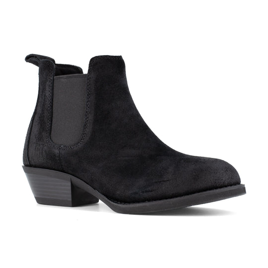 Frye Supply Women's Safety Crafted Steel Toe Chelsea Work Boot - Black - FR40501F 6 / Medium / Black - Overlook Boots