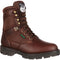 Georgia Men's Homeland 8" Steel Toe Waterproof Work Boot - Brown - G107 8 / Medium / Brown - Overlook Boots