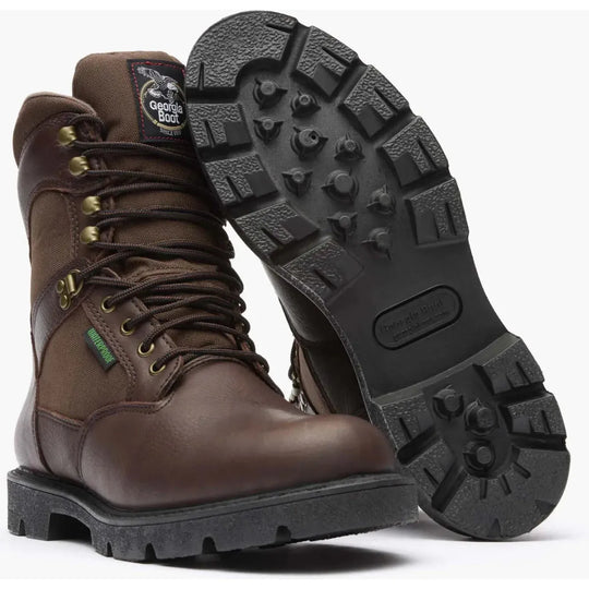 Georgia Men's Homeland 8" Soft Toe Waterproof Work Boot - Brown - G108 - Overlook Boots