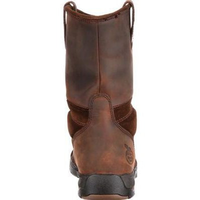 Georgia Men's Athens 10" Steel Toe Waterproof Wellington Boot- Brown- G4603 - Overlook Boots