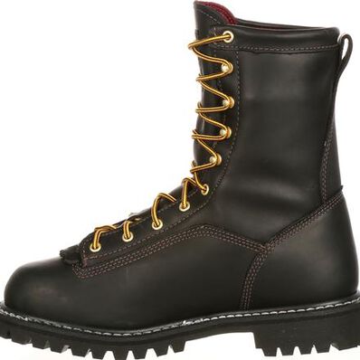 Georgia Men's Lace To Toe GORE-TEX 8" Soft Toe Waterproof 200G Ins Work Boot- Black- G8040 - Overlook Boots