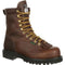 Georgia Men's Lace To Toe 8" Steel Toe Waterproof Work Boot- Chocolate- G8341 8 / Medium / Brown - Overlook Boots