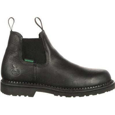 Georgia Men's Giant 5" Waterproof High Romeo Work Boot -Black- GB00084 8 / Medium / Black - Overlook Boots