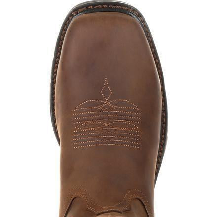 Georgia Men's Carbo-Tec Lightweight 11" Steel Toe Waterproof Western Work Boot Brown - GB00264 - Overlook Boots
