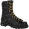 Georgia Men's Amp Lightweight Logger 9" Composite Toe Waterproof Work Boot - Black - GB00272 7 / Medium / Black - Overlook Boots