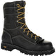 Georgia Men's Amp Lightweight Logger 9" Composite Toe Waterproof Work Boot - Black - GB00272 7 / Medium / Black - Overlook Boots