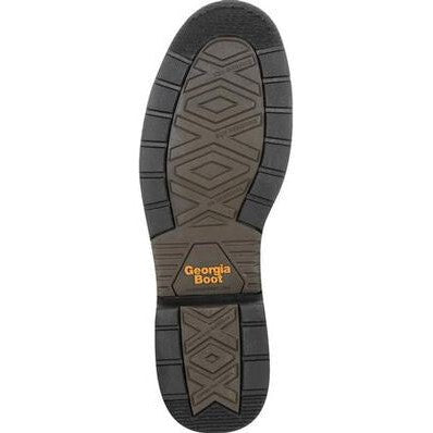 Georgia Men's Carbo Tec Lightweight 8" Soft Toe Waterproof Lacer Work Boot -Brown- GB00309 - Overlook Boots