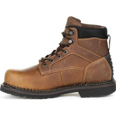 Georgia Men's Giant Revamp Steel Toe Waterproof Met Guard Work Boot -Brown- GB00322 - Overlook Boots
