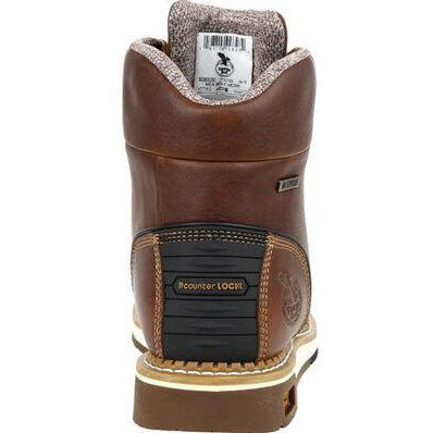 Georgia Men's Amped Lightweight Wedge Steel Toe Waterproof Work Boot - Brown - GB00351 - Overlook Boots