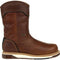 Georgia Men's Amped Lightweight 10" Waterproof Wellington Work Boot- Brown- GB00369 7 / Medium / Brown - Overlook Boots