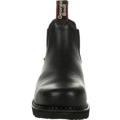 Georgia Giant Bota de Trabajo Chelsea para Hombre, 6 Pulgadas, Impermeable, Antideslizante - Negro - GB00376 - Imagen 4