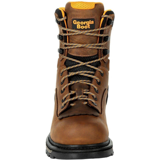 Georgia Men's LTX 8" Soft Toe Waterproof Carbo-Tec Work Boot- Brown - GB00392 - Overlook Boots