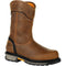 Georgia Men's Carbo-Tec LTX 11" Composite Toe Waterproof Pull-On Work Boot- GB00394 8 / Medium / Brown - Overlook Boots
