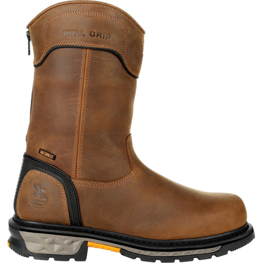 Georgia Men's Carbo-Tec LTX 11" Composite Toe Waterproof Pull-On Work Boot- GB00394 - Overlook Boots