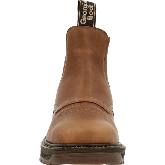 Georgia Men's Carbo-Tec Lightweight 6" Soft Toe Waterproof Work Boot - Brown - GB00434 - Overlook Boots