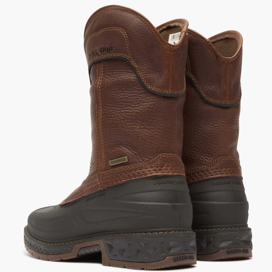 Georgia Men's Carbo-Tec LTR 11" Steel Toe Waterproof Pull-On Work Boot - Brown - GB00471 - Overlook Boots