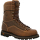 Georgia Men's Amped Lightweight Low Heel Logger 9" Composite Toe Waterproof Work Boot- GB00473 7 / Medium / Brown - Overlook Boots