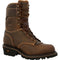 Georgia Men's Amped Lightweight Logger 9" Composite Toe Waterproof 600G Ins Work Boot- GB00491 7 / Medium / Brown - Overlook Boots