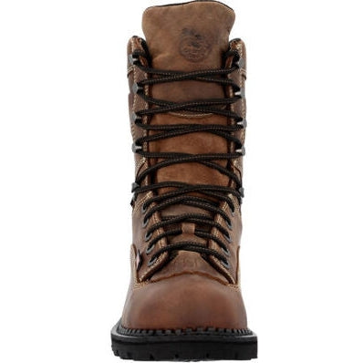 Georgia Men's Usa Logger 9" Waterproof Composite Toe Work Boot - Crazy Horse - GB00540 - Overlook Boots