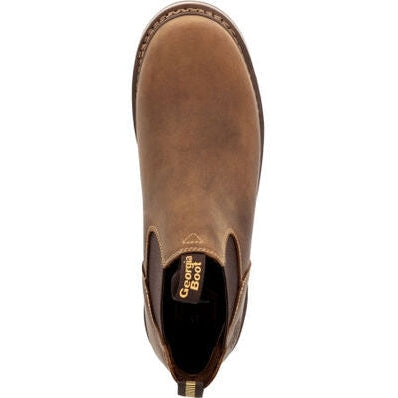 Georgia Men's Boot Amp Lt Wedge 4" Romeo Work Boot - Brown - GB00545  - Overlook Boots