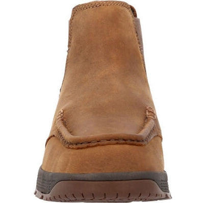 Georgia Men's Athens Superlyte Waterproof Chelsea Work Boot -Brown- GB00548 - Overlook Boots