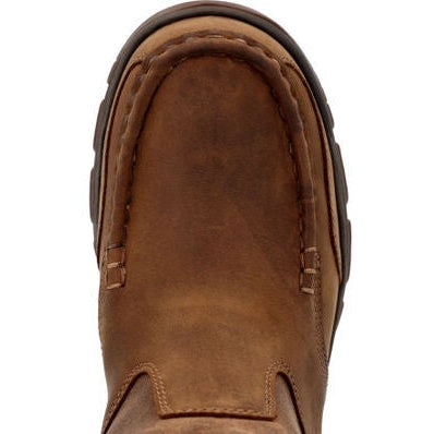 Georgia Men's Athens Superlyte 11" Waterproof Pull On Work Boot -Brown- GB00549 - Overlook Boots