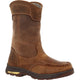 Georgia Men's Athens Superlyte 11" Waterproof Pull On Work Boot -Brown- GB00549 - Overlook Boots