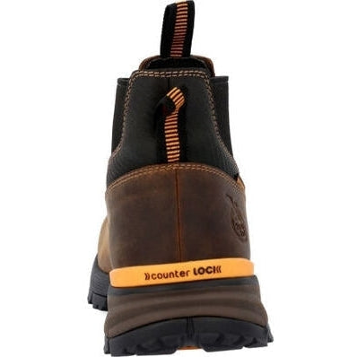 Georgia Men's TBD 5" Soft Toe Waterproof Chelsea Work Boot -Brown- GB00599 - Overlook Boots