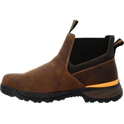 Georgia Men's TBD 5" Soft Toe Waterproof Chelsea Work Boot -Brown- GB00599 - Overlook Boots