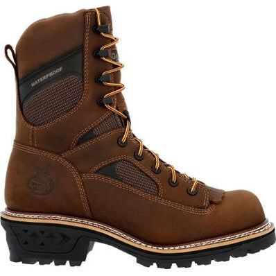 Georgia Men's Ltx Logger 9" Composite Toe Waterproof Work Boot -Brown- GB00617 8 / Medium / Brown - Overlook Boots