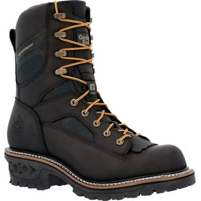 Georgia Men's Ltx Logger 9" Soft Toe Waterproof Work Boot -Black- GB00618 - Overlook Boots