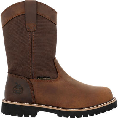 Georgia Men's Core 37 10" Waterproof Slip Resistant Work Boot -Brown- GB00638 7 / Medium / Brown - Overlook Boots