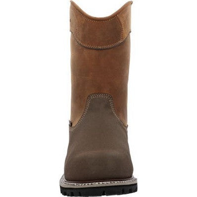 Georgia Men's Brute 11" Composite Toe Waterproof MG Work Boot- Brown- GB00644 - Overlook Boots