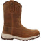 Georgia Women's Eagle Trail 10" Soft Toe Waterproof Pull On Work Boot -Brown- GB00645 6 / Medium / Brown - Overlook Boots
