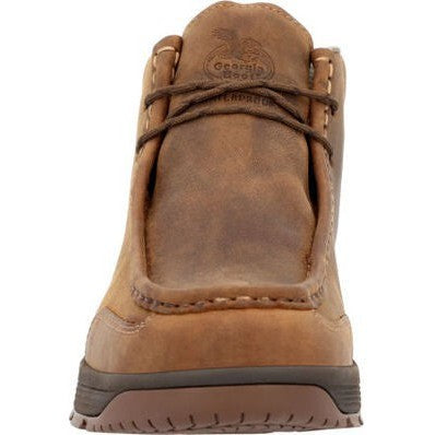 Georgia Men's Athens Superlyte 5" Alloy Toe Waterproof Wallabee Boot- Brown- GB00647 - Overlook Boots