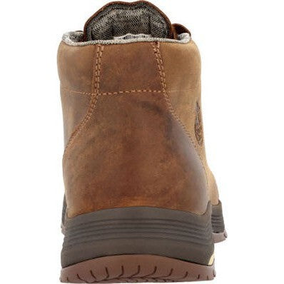 Georgia Men's Athens Superlyte 5" Alloy Toe Waterproof Wallabee Boot- Brown- GB00647 - Overlook Boots