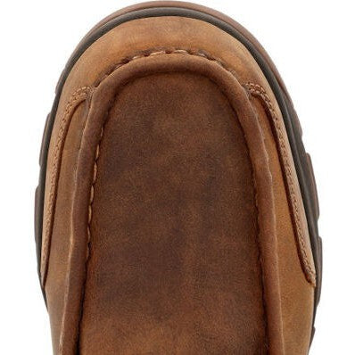 Georgia Men's Athens Superlyte 5" Alloy Toe Waterproof Wallabee Boot- Brown- GB00647 - Overlook Boots